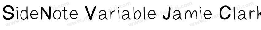 SideNote Variable Jamie Clarke Type字体转换